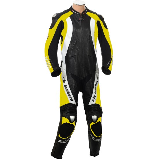 RTX Aero Evo Yellow Racing 1Piece Leathers
