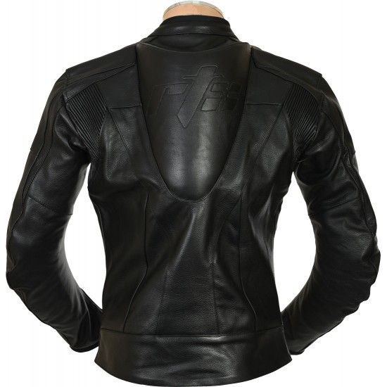 RTX Black Supersport Leather Biker Jacket