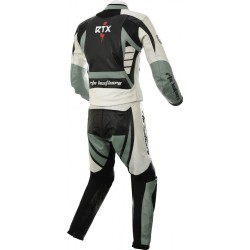 Raptor Grey Motorcycle Leather 2Pc Suit