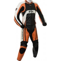Raptor Orange Motorcycle Leather 2Pc Suit