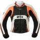 Raptor Orange Motorcycle Leather 2Pc Suit