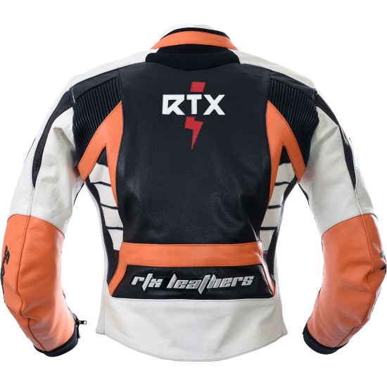 Raptor Orange Motorcycle Leather 2Pc Suit