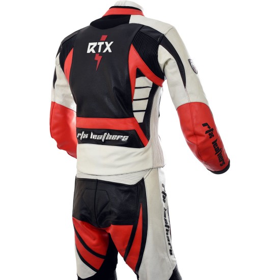 Raptor Red Motorcycle Leather 2Pc Suit
