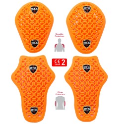 Flat 3D Net Shock Absorbing Ultra Flexible CE Level 2 Biker Jacket Shoulder & Elbow Armour Insert Protection (Jacket 4pc Set) Flat 3D Net Shock Absorbing Ultra Flexible CE Level 2 Biker Jacket Shoulder & Elbow Armour Insert Protection (Jacket 4pc Set)