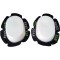 RTX WHITE 40mm Thick TPU Durable Motorcycle Knee Sliders Motorbike Knee Slider Pucks