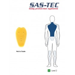 SAS-TEC SCL-L 19 UKCA CE Level 2 Motorcycle Biker Jacket Spine Back Protector Armour Insert - LARGE