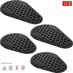 SAS-TEC Tripleflex Ventilated CE UKCA Level 2 Flat Body Protection for Shoulder/Elbow/Hip/Knee Zones - Armour Insert 4pc Set B SAS-TEC Tripleflex Ventilated CE UKCA Level 2 Flat Body Protection for Shoulder/Elbow/Hip/Knee Zones - Armour Insert 4pc Set B