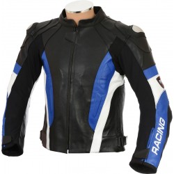 RSV Blue Sports Biker Leather Jacket RSV Blue Sports Biker Leather Jacket