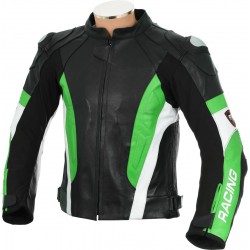 RSV Green Sports Biker Leather Jacket RSV Green Sports Biker Leather Jacket