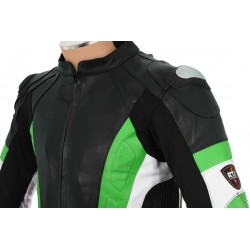RSV Green Sports Biker Leather Jacket RSV Green Sports Biker Leather Jacket