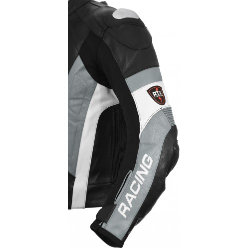 RSV Grey Sports Biker Leather Jacket RSV Grey Sports Biker Leather Jacket
