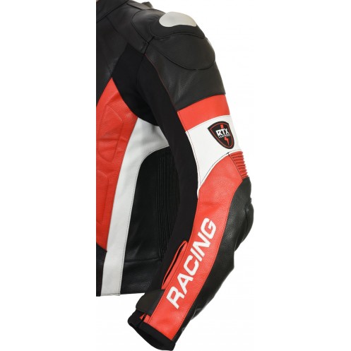 RSV Red Sports Biker Leather Jacket RSV Red Sports Biker Leather Jacket