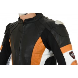 RSV Orange Sports Biker Leather Jacket RSV Orange Sports Biker Leather Jacket