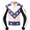 Evel Knievel Fully Armoured Biker Leather Jacket