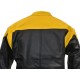 RTX Venom Yellow & Black Armoured Leather Biker Jacket