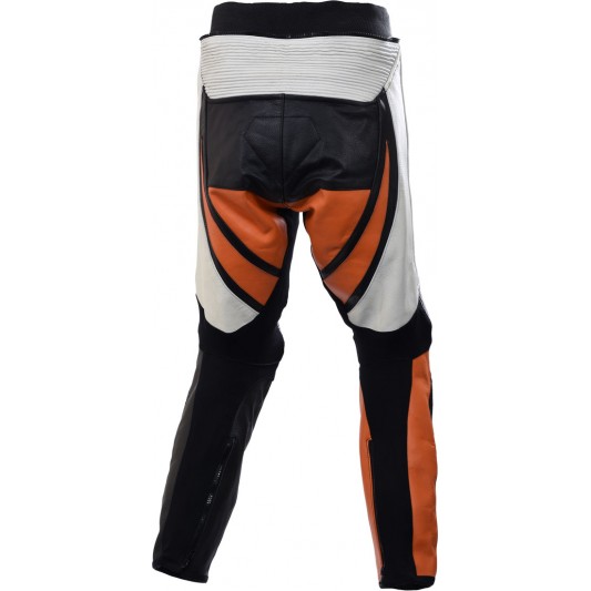 Raptor Orange Motorcycle CE UKCA Full Leather Motorbike Trouser Pants Raptor Orange Motorcycle CE UKCA Full Leather Motorbike Trouser Pants