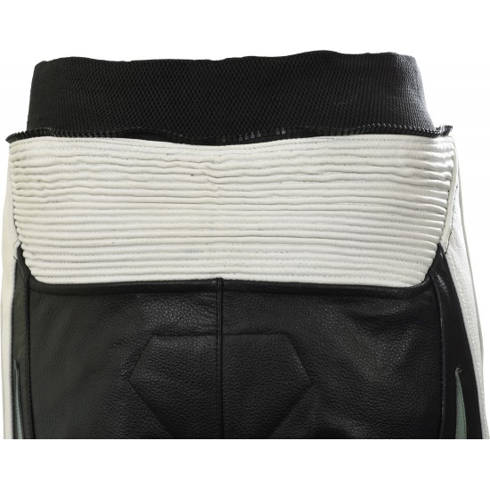 Raptor Grey Motorcycle CE UKCA Armoured Full Leather Biker Trouser Pants