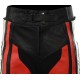 Raptor Red Motorcycle CE UKCA Armoured Full Leather Biker Trouser Pants