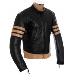 Logan Wolverine Movie Replica Genuine Leather Biker Jacket Logan Wolverine Movie Replica Genuine Leather Biker Jacket