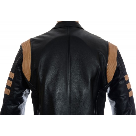 Logan Wolverine Movie Replica Genuine Leather Biker Jacket Logan Wolverine Movie Replica Genuine Leather Biker Jacket