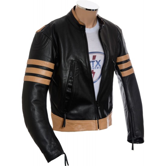 Logan Wolverine Movie Replica Genuine Leather Biker Jacket Logan Wolverine Movie Replica Genuine Leather Biker Jacket