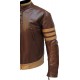 Logan Wolverine Movie Replica Brown Genuine Leather Jacket Logan Wolverine Movie Replica Brown Genuine Leather Jacket
