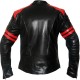 Fight Club Black and Red Replica Casual Leather Jacket