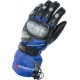 Blue Hydro Kinetic Thermal Wind & Waterproof Leather & Cordura Motorcycle Biker Gloves