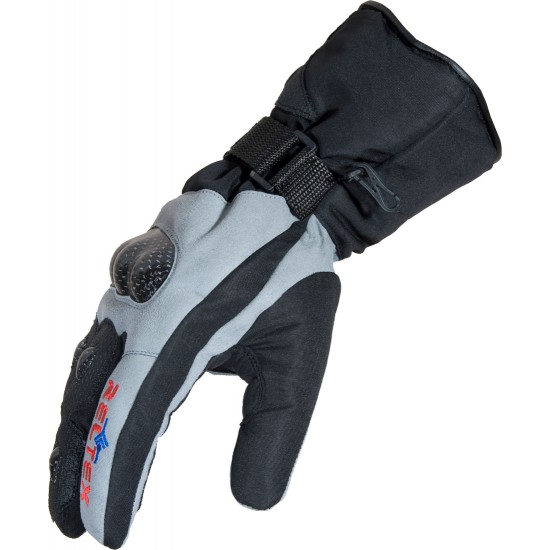 Hydro Dynamic Grey Thermal Warm Armoured Motorcycle Gloves