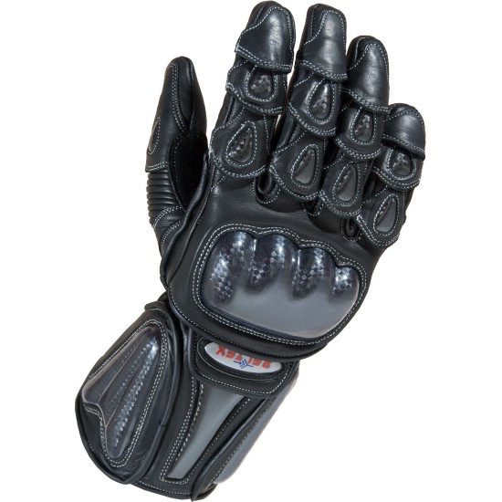 RTX Radon Elite Black Biker Gloves