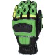 RTX MotoX Green Pro Motocross Leather Gloves