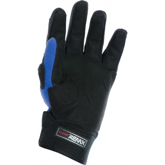 MotoX Blue Pro Motocross Leather Gloves MotoX Blue Pro Motocross Leather Gloves