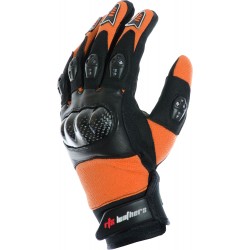 MotoX Orange Pro Motocross Leather Gloves