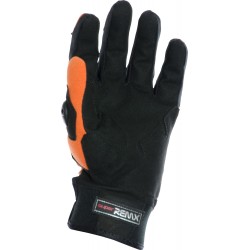 MotoX Orange Pro Motocross Leather Gloves