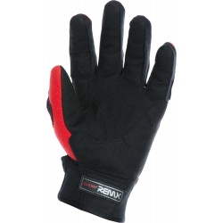 MotoX Red Pro Motocross Leather Gloves