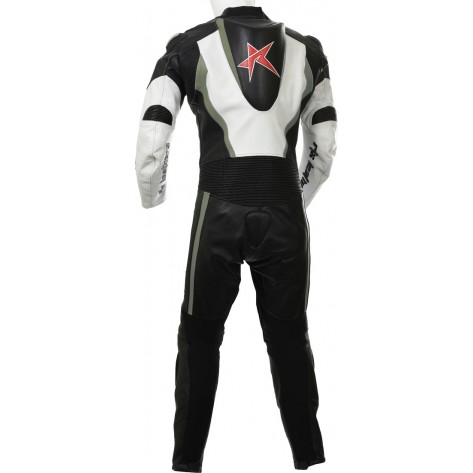 RTX Grey Arbiter Sports Biker One Piece Leather Suit RTX Grey Arbiter Sports Biker One Piece Leather Suit