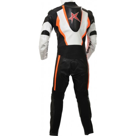 RTX Orange Arbiter Sports Biker One Piece Leather Suit RTX Orange Arbiter Sports Biker One Piece Leather Suit
