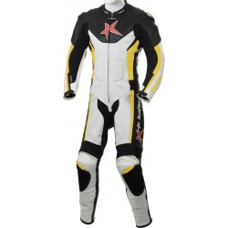 RTX Yellow Arbiter Sports Biker One Piece Leather Suit