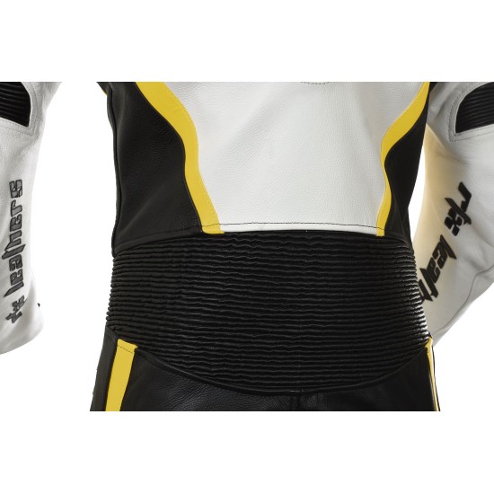RTX Yellow Arbiter Sports Biker One Piece Leather Suit