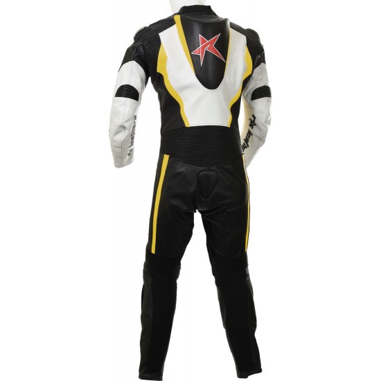 RTX Yellow Arbiter Sports Biker One Piece Leather Suit