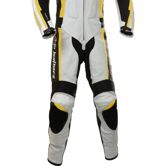 RTX Yellow Arbiter Sports Biker One Piece Leather Suit