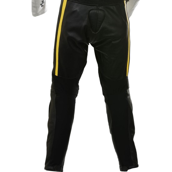 RTX Yellow Arbiter Sports Biker One Piece Leather Suit