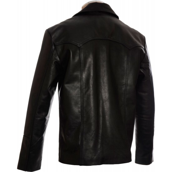 Hitman Codename 47 Black Leather Jacket Hitman Codename 47 Black Leather Jacket