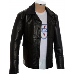 Hitman Codename 47 Black Leather Jacket Hitman Codename 47 Black Leather Jacket