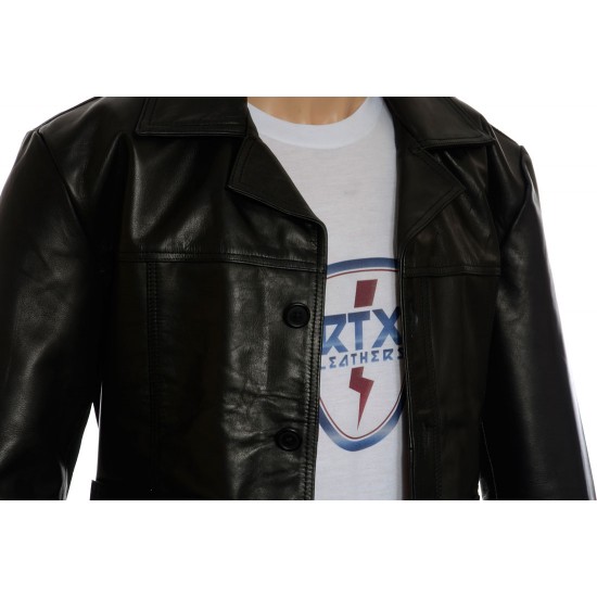 Hitman Codename 47 Black Leather Jacket Hitman Codename 47 Black Leather Jacket