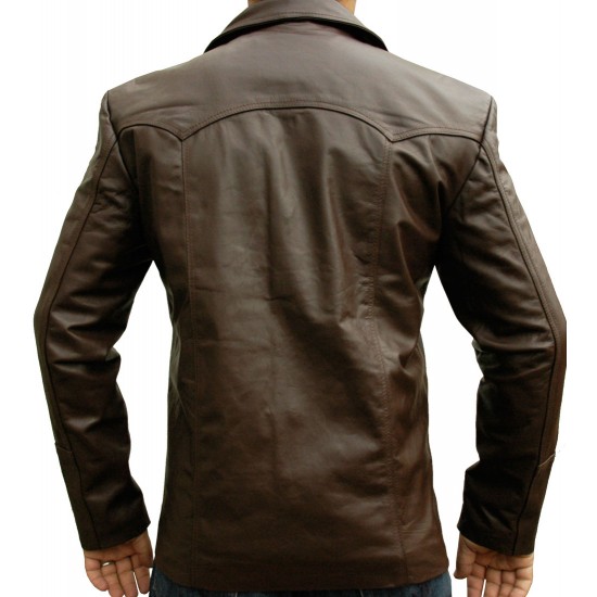Hitman Codename 47 Brown Leather Jacket Hitman Codename 47 Brown Leather Jacket