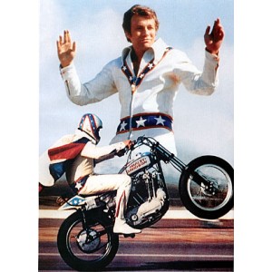 Evel Knievel Fully Armoured Biker Leather Jacket Evel Knievel Fully Armoured Biker Leather Jacket