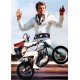 Evel Knievel Fully Armoured Biker Leather Jacket