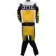 Leguna Seca Yellow Leather One Piece Biker Suit 