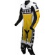 Leguna Seca Yellow Leather One Piece Biker Suit 
